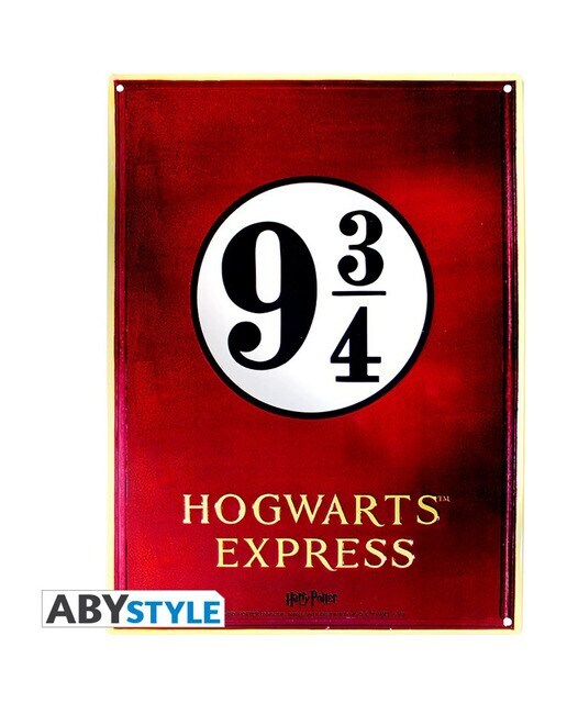 Placa Pared Anden Harry Potter 9 y 3/4