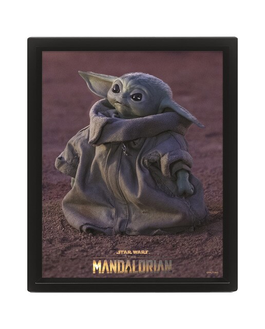 Póster 3D Star Wars The Mandalorian Grogu 1