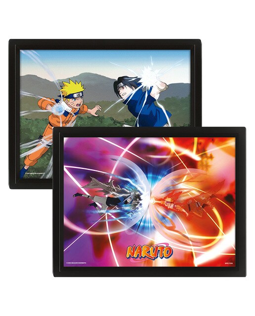 Poster 3D Choque Poder Naruto 1