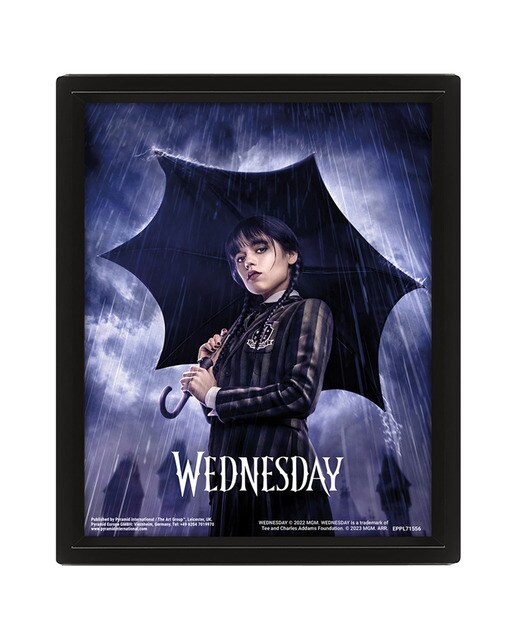 Poster 3D Guarda-chuva Quarta-Feira 1
