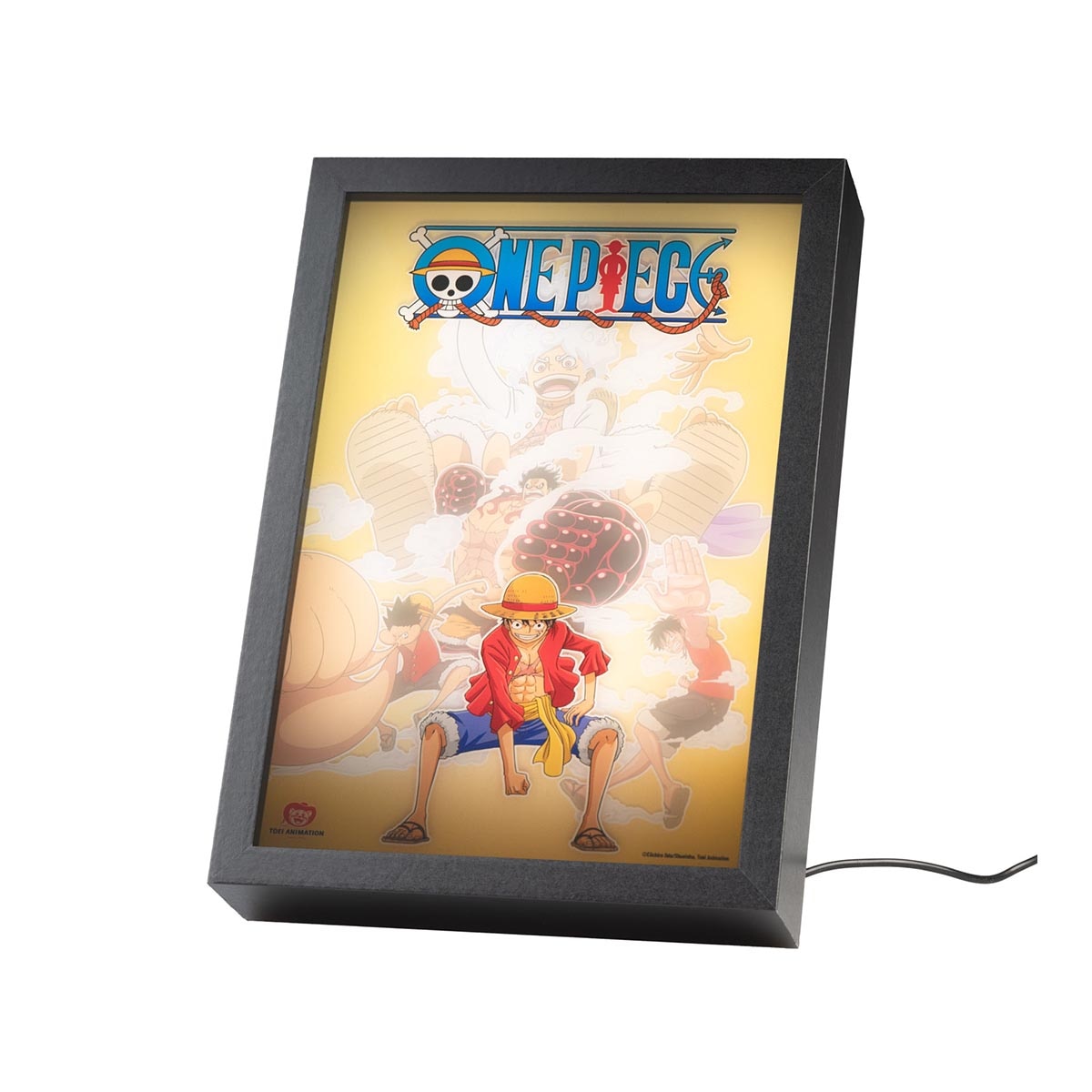 Lamina Led Enmarcada One Piece Netflix Amarelo-1