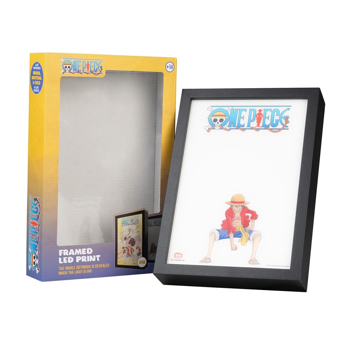 Lamina Led Enmarcada One Piece Netflix Amarelo-2