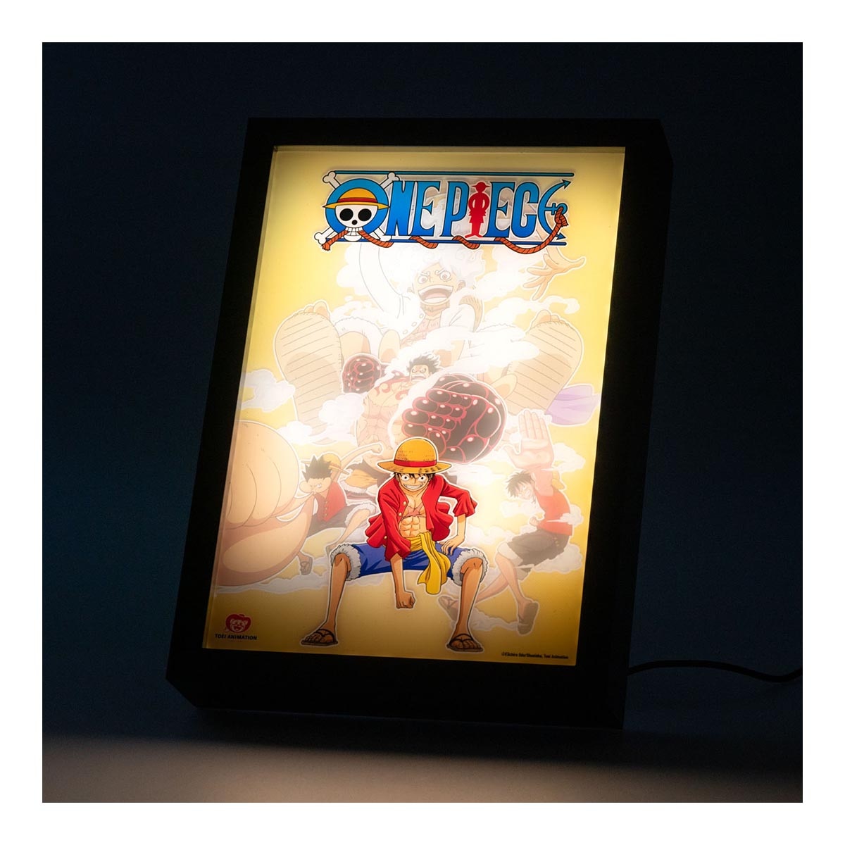 Lamina Led Enmarcada One Piece Netflix Amarelo-3