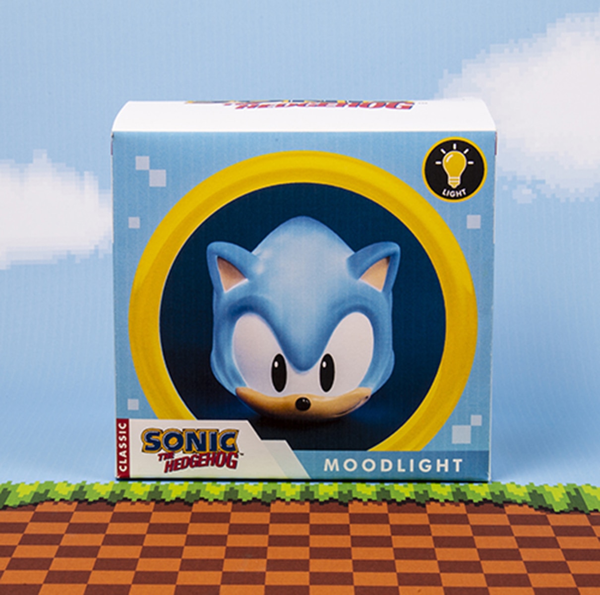 Candeeiro 3D Sonic Face 3