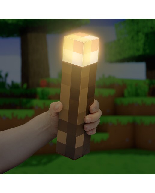 Candeeiro 3D Tocha para Mesa/Parede Minecraft 5
