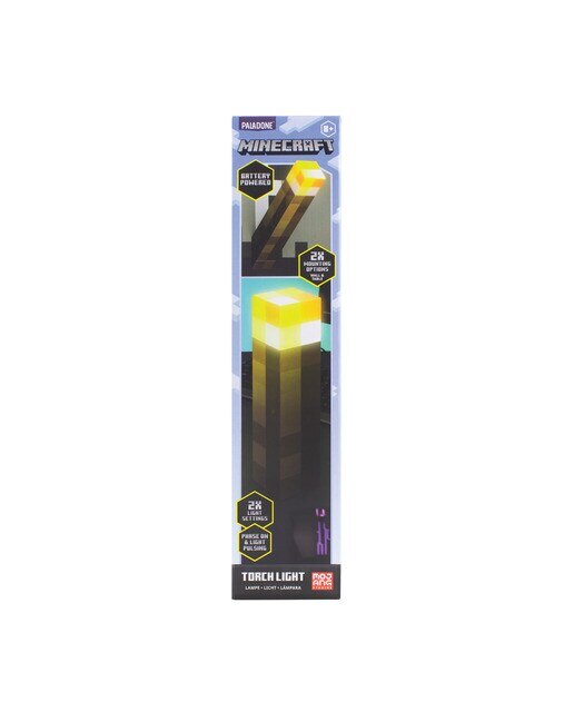 Candeeiro 3D Tocha para Mesa/Parede Minecraft 6