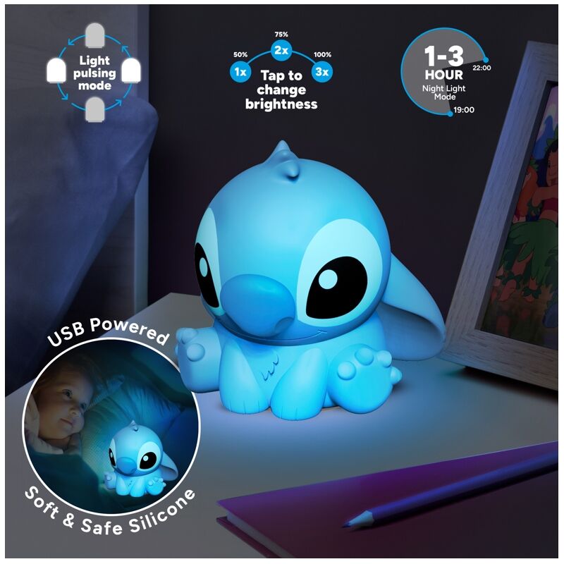 Candeeiro silicone 3D Stitch Disney Lilo & Stitch 5