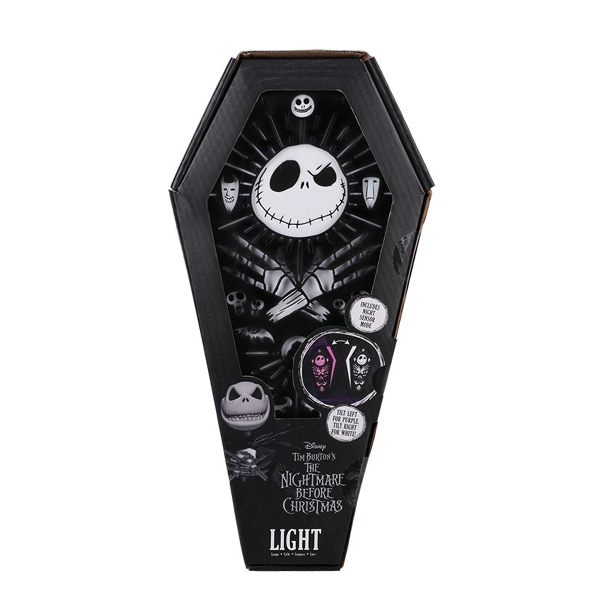 Lámpara 3D Ataúd Jack Skelling Disney Pesadilla antes de Navidad 1