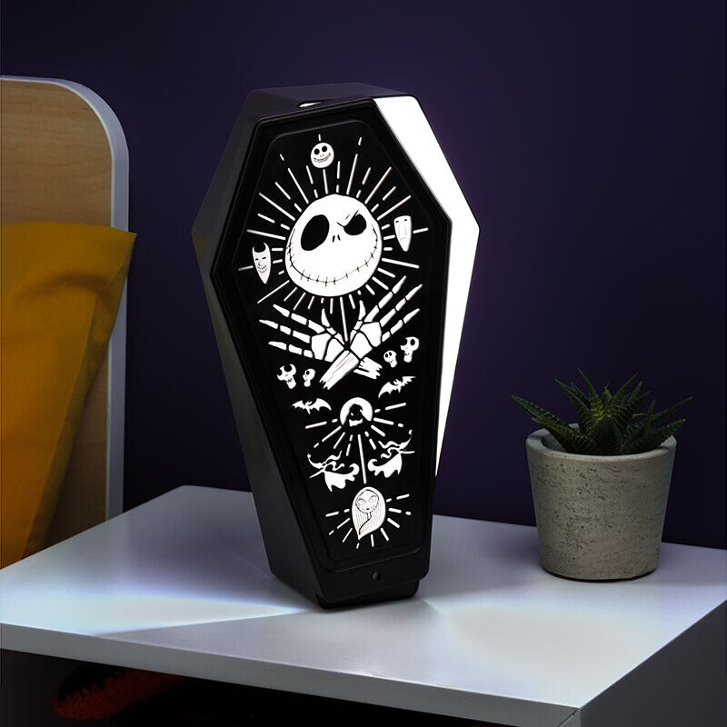 Lámpara 3D Ataúd Jack Skelling Disney Pesadilla antes de Navidad 4
