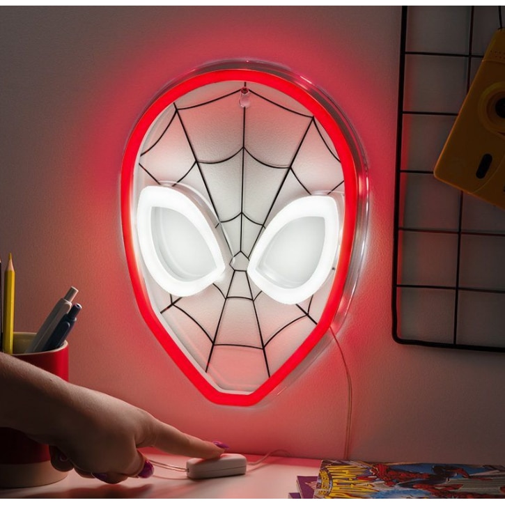 Candeeiro LED neón Spider-Man Marvel 3