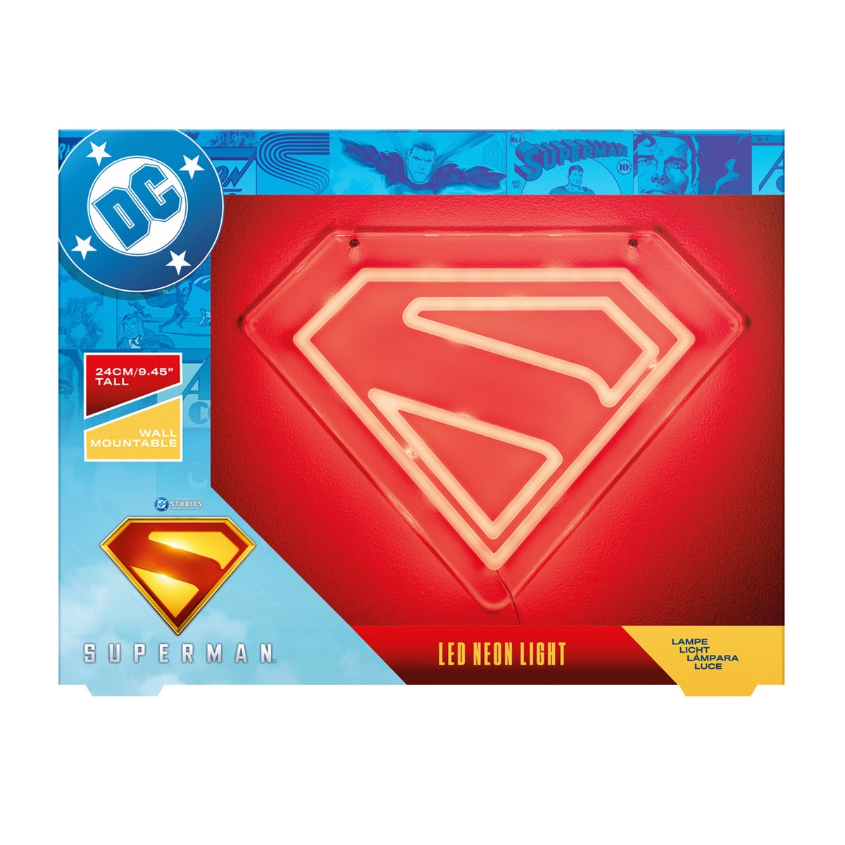 Luz de parede néon LED Superman SUPERMAN 3