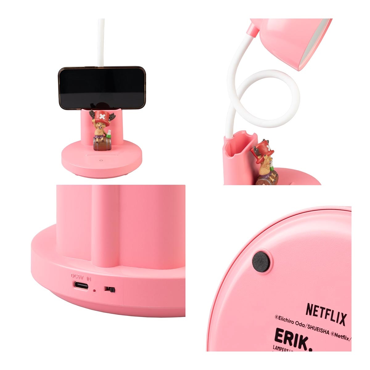 Candeeiro Flexo One Piece Netflix Rosa-4