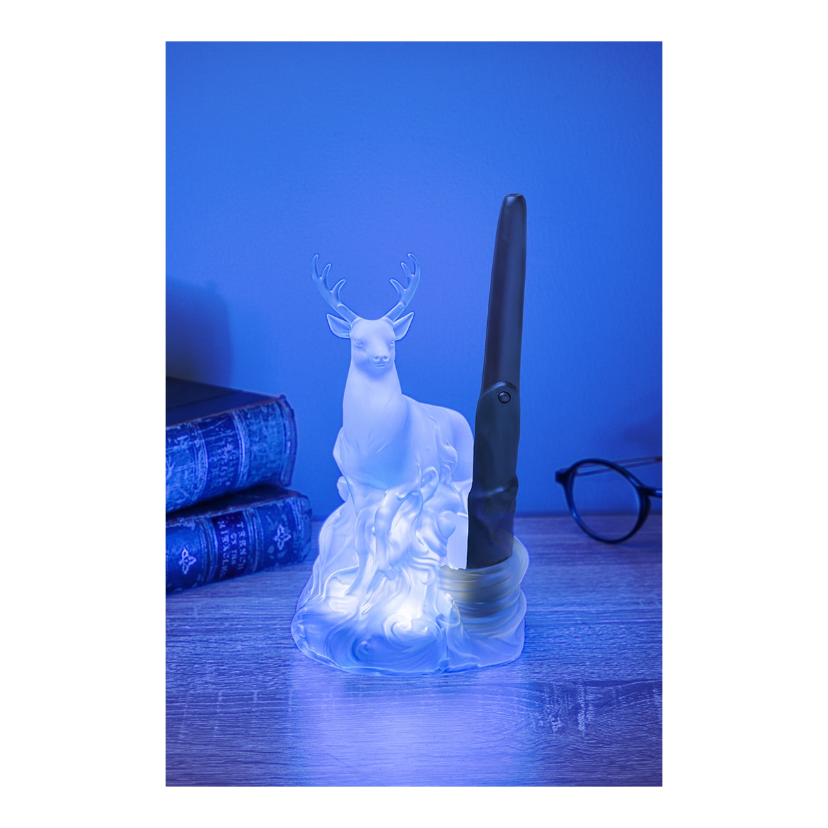 Candeeiro Patronus Comando Varita Harry Potter Paladone Azul-4