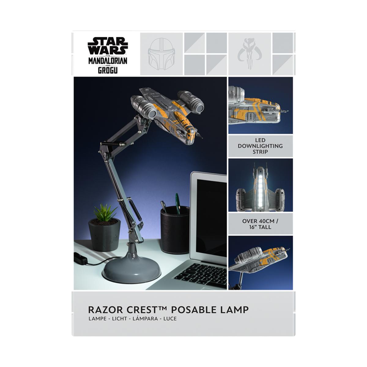 Candeeiro Flexo Razor Crest Star Wars The Mandalorian Cinzento-6