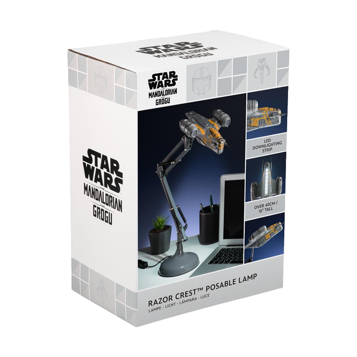 Candeeiro Flexo Razor Crest Star Wars The Mandalorian Cinzento-7