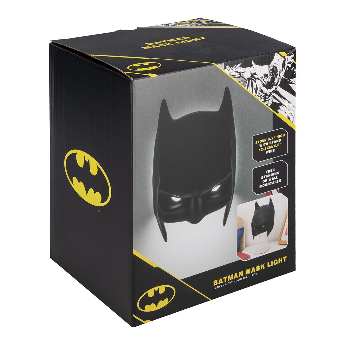 Lámpara Batman Mask Light Dc Comics Batman Paladone Negro-3