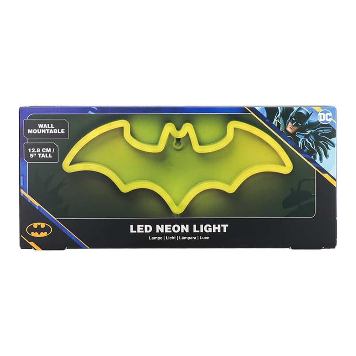 Candeeiro Batman Logo Neon Dc Comics Batman Paladone Amarelo-4