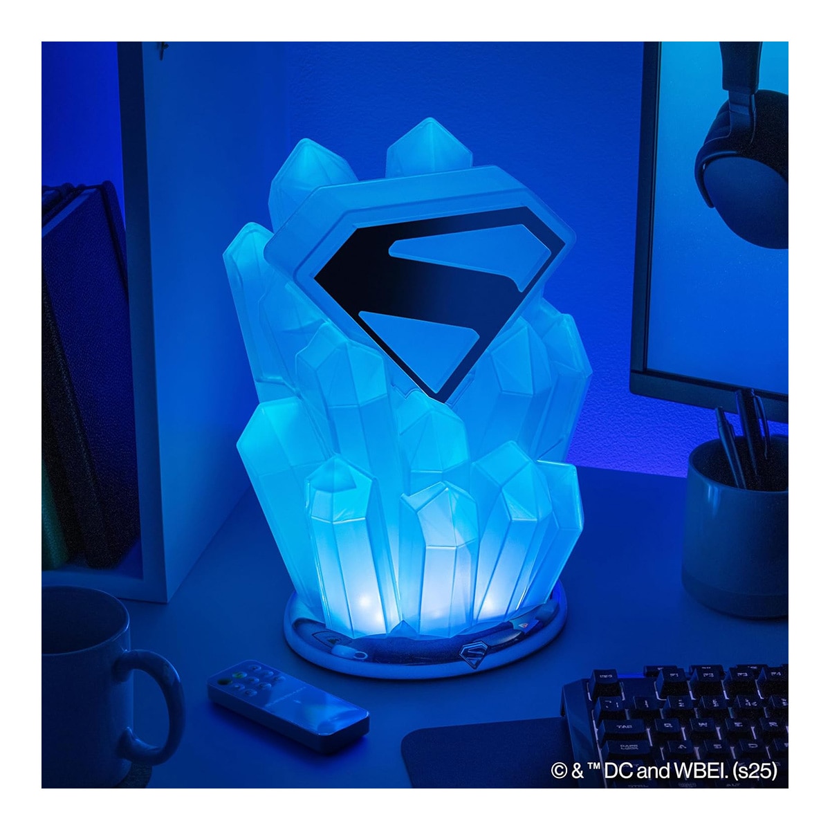 Candeeiro Superman Fortress Solitude Dc Comics Superman Paladone Azul-7