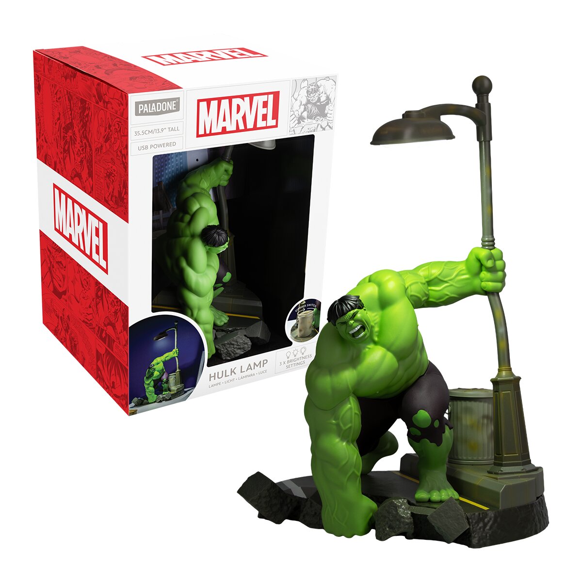 Imagem 0 de  Candeeiro Hulk Diorama Hulk Marvel Paladone