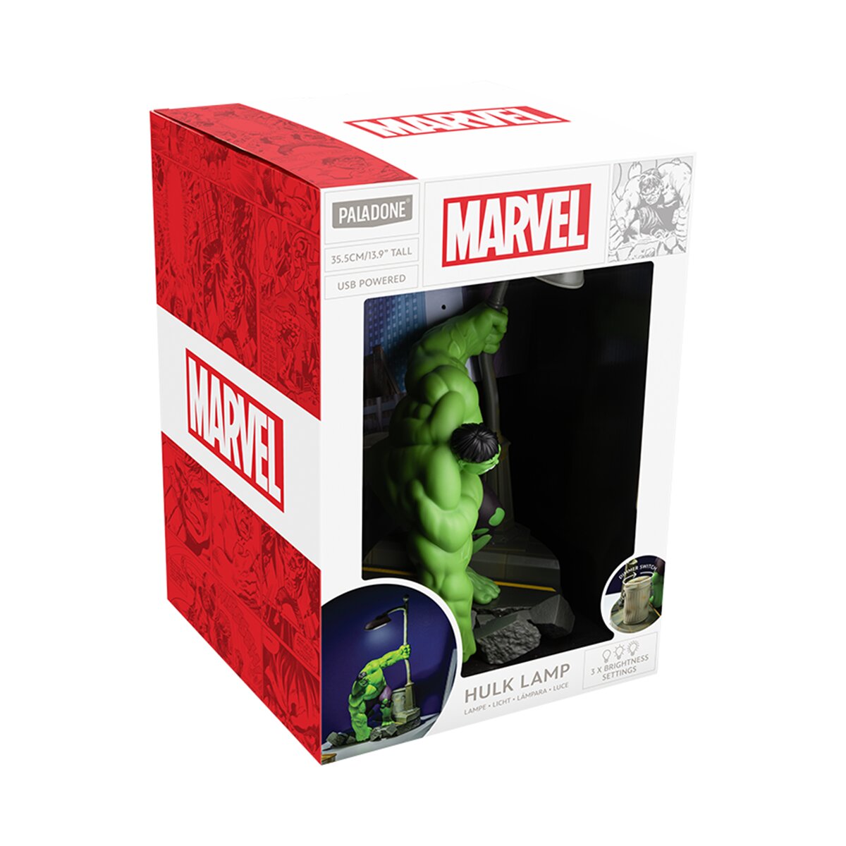Candeeiro Hulk Diorama Hulk Marvel Paladone 5