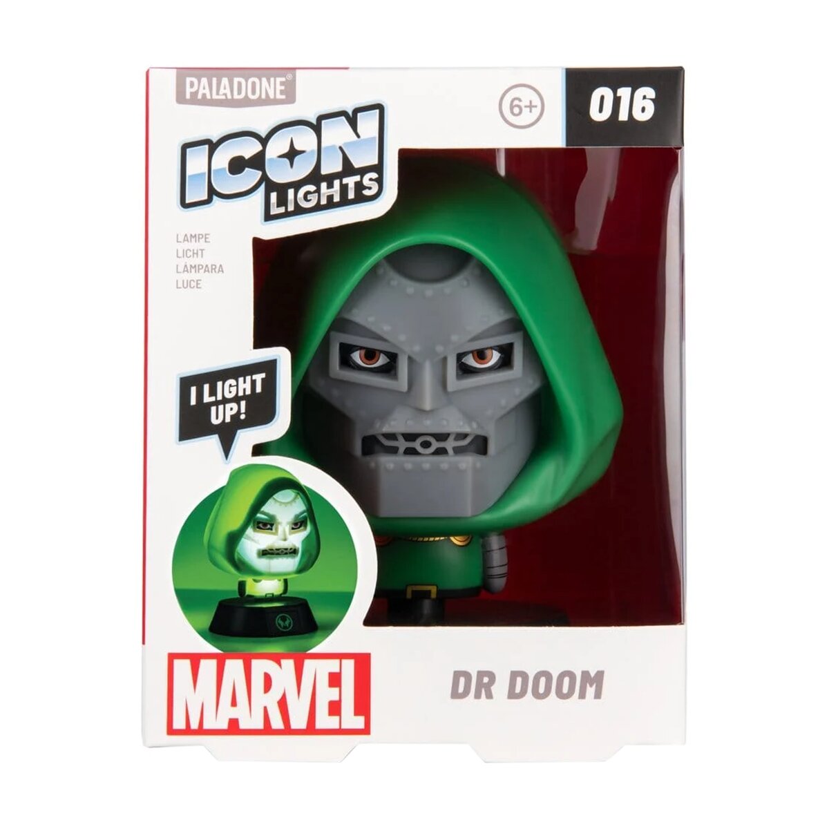Luz de Ícone Dr. Doom Marvel Lâmpada dos Vingadores 5
