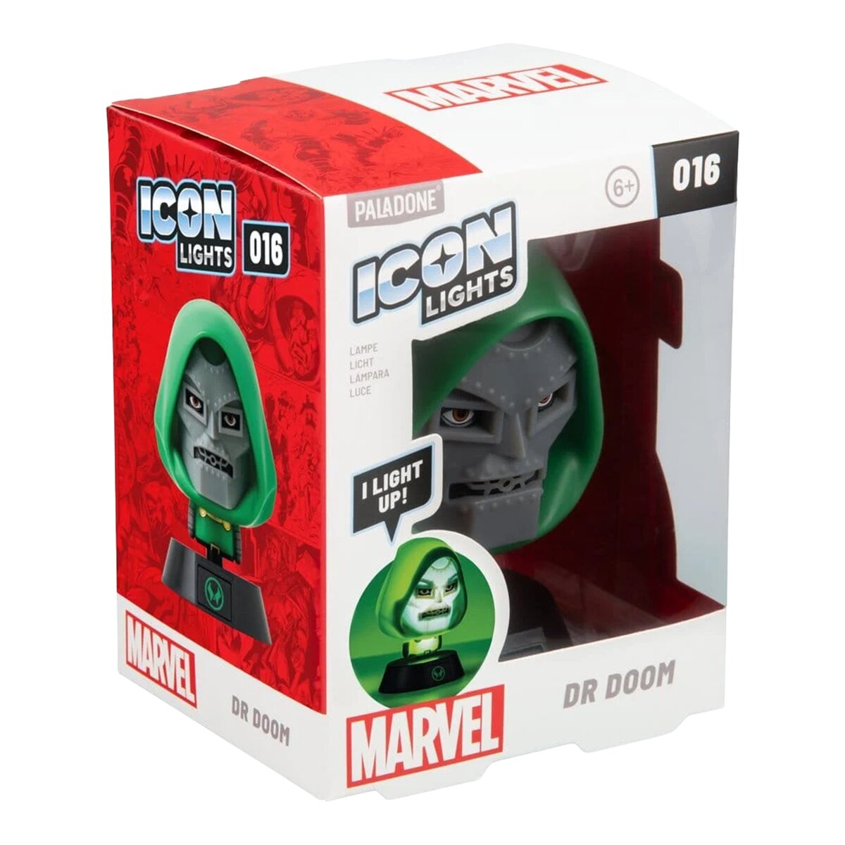 Luz de Ícone Dr. Doom Marvel Lâmpada dos Vingadores 6