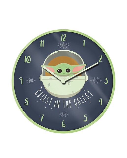 Reloj De Pared Star Wars The Mandalorian The Child ``Baby Yoda``