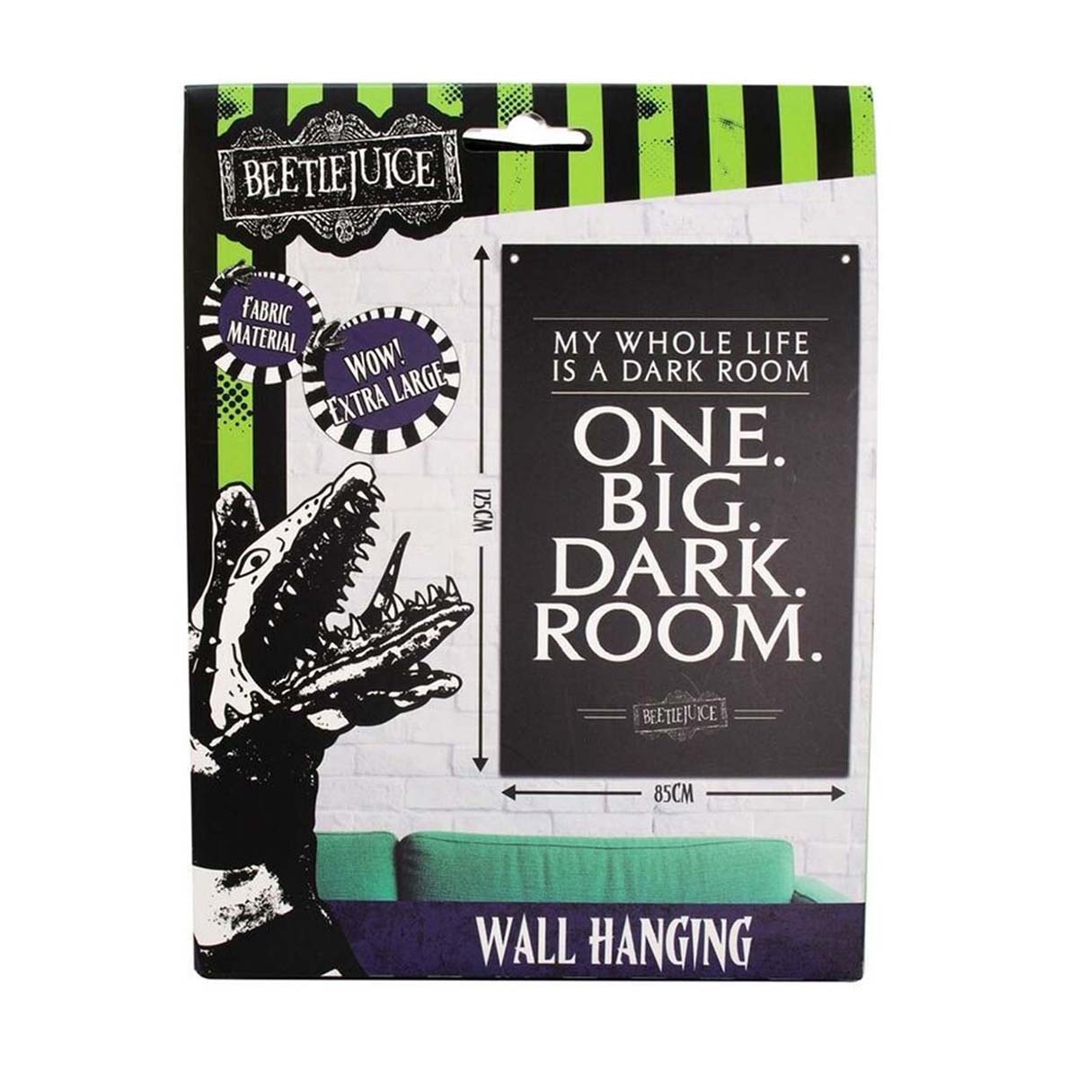 Imagem 0 de Bandeira de parede Beetlejuice XL