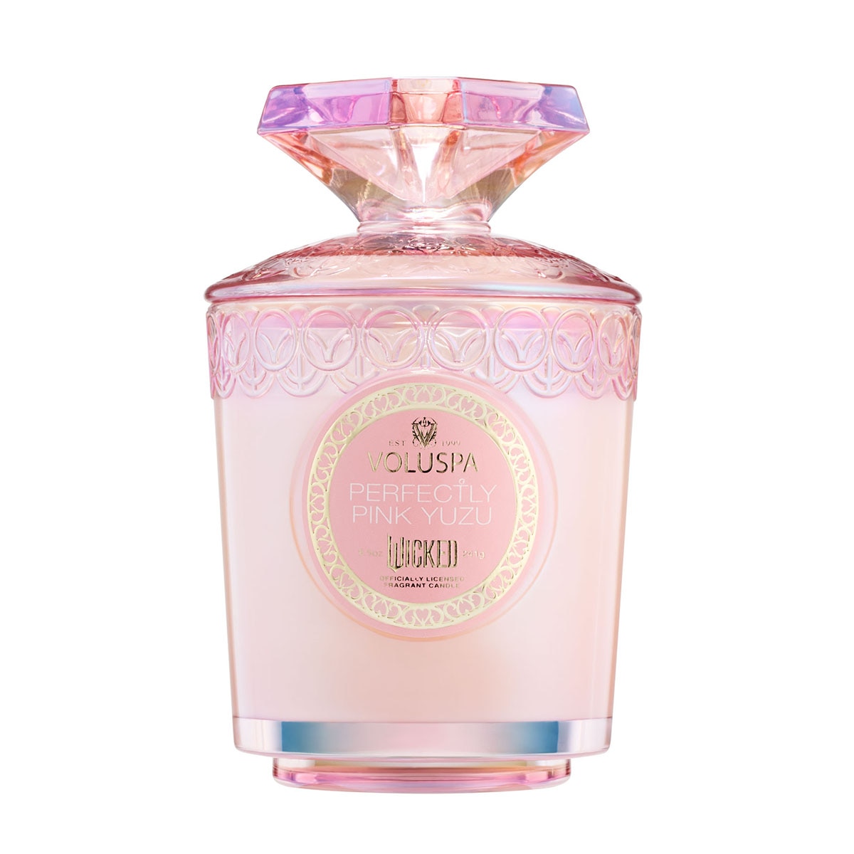Vela de cristal com capa Glinda Wicked 2