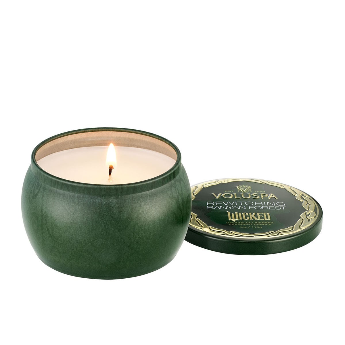 Vela lata decorativa Elphaba Wicked 1