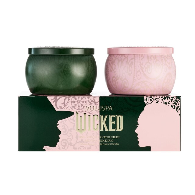Set de dos velas en lata Wicked