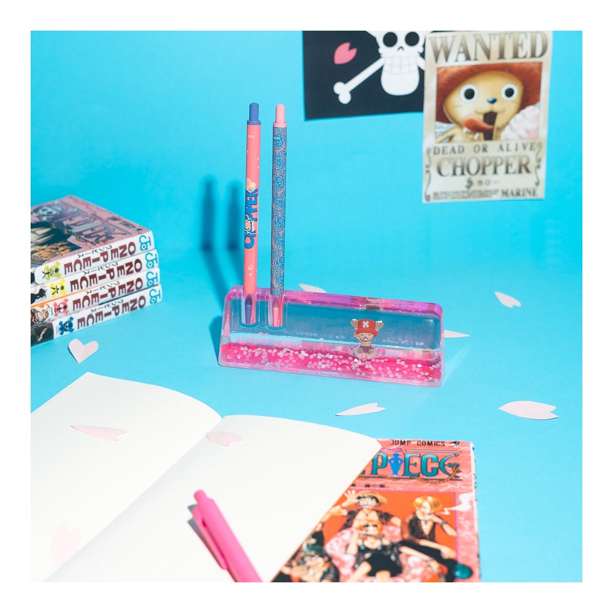 Portalapiz Acrilic Chopper One Piece Netflix Rosa-6
