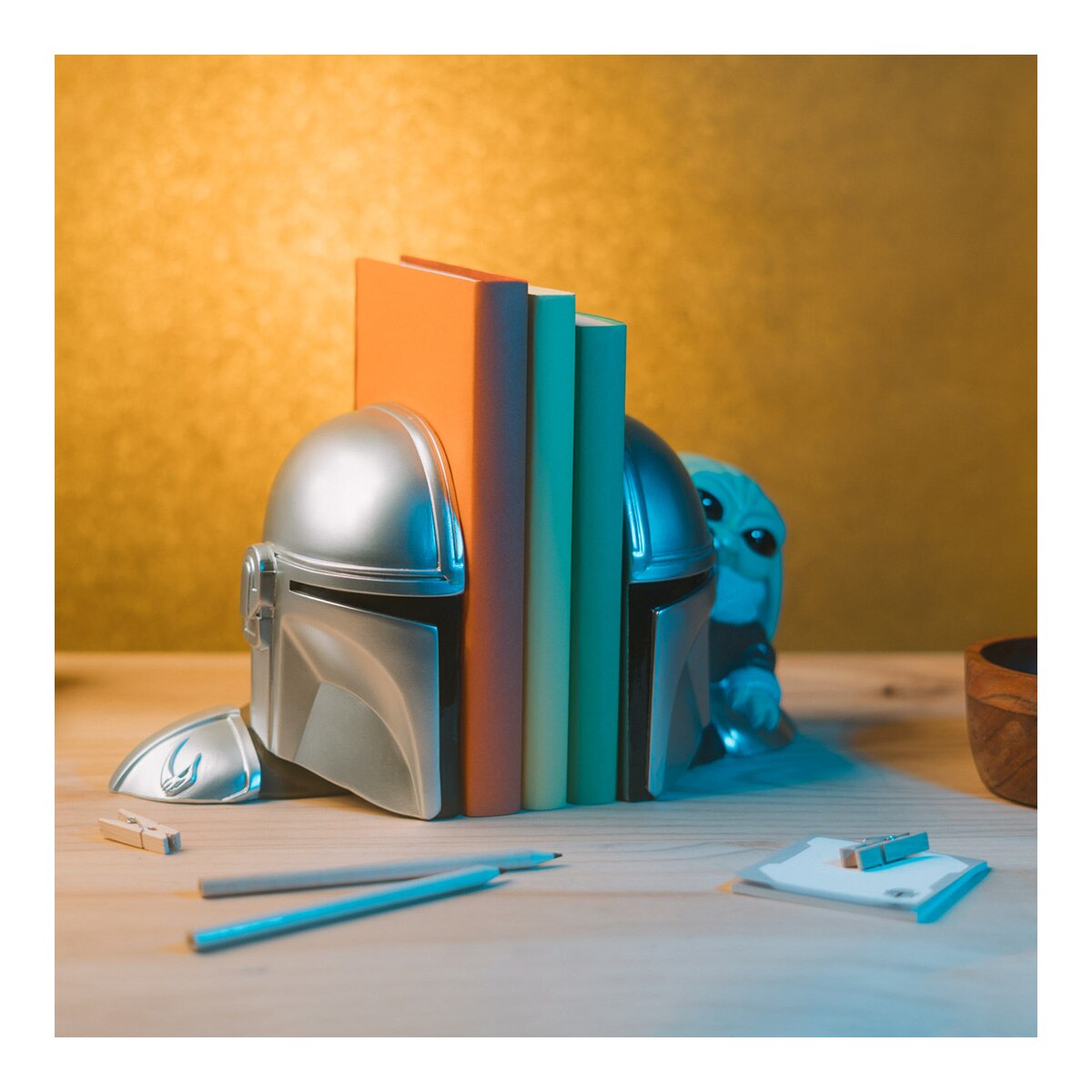 Suporte para Livros Mandalorian & Grogu Star Wars The Mandalorian Cinzento-4