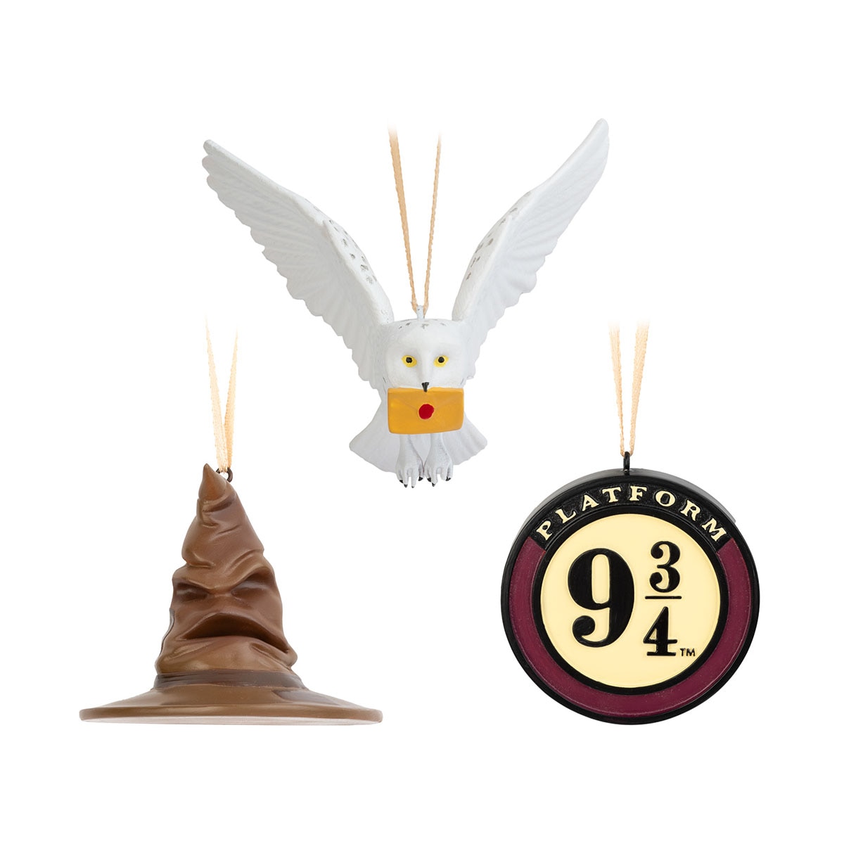 Conjunto 3 Ornamentos de Natal Chapéu Harry Potter 1