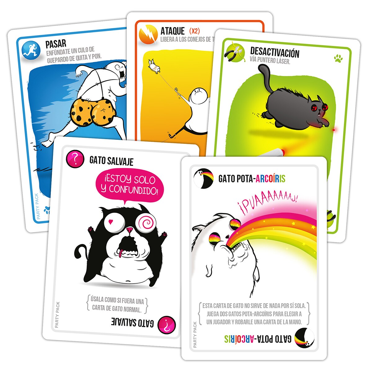 Juego de cartas Exploding Kittens: Party pack 5