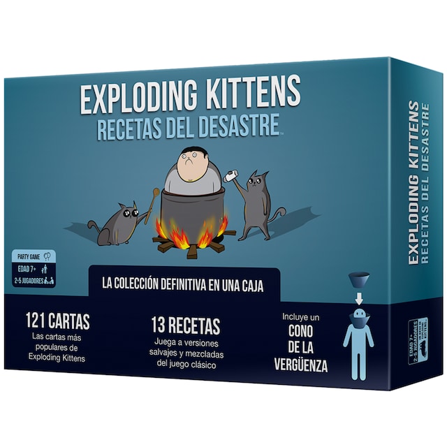 Imagem 0 de Jogo de Cartas Exploding kittens: Recetas del Desastre