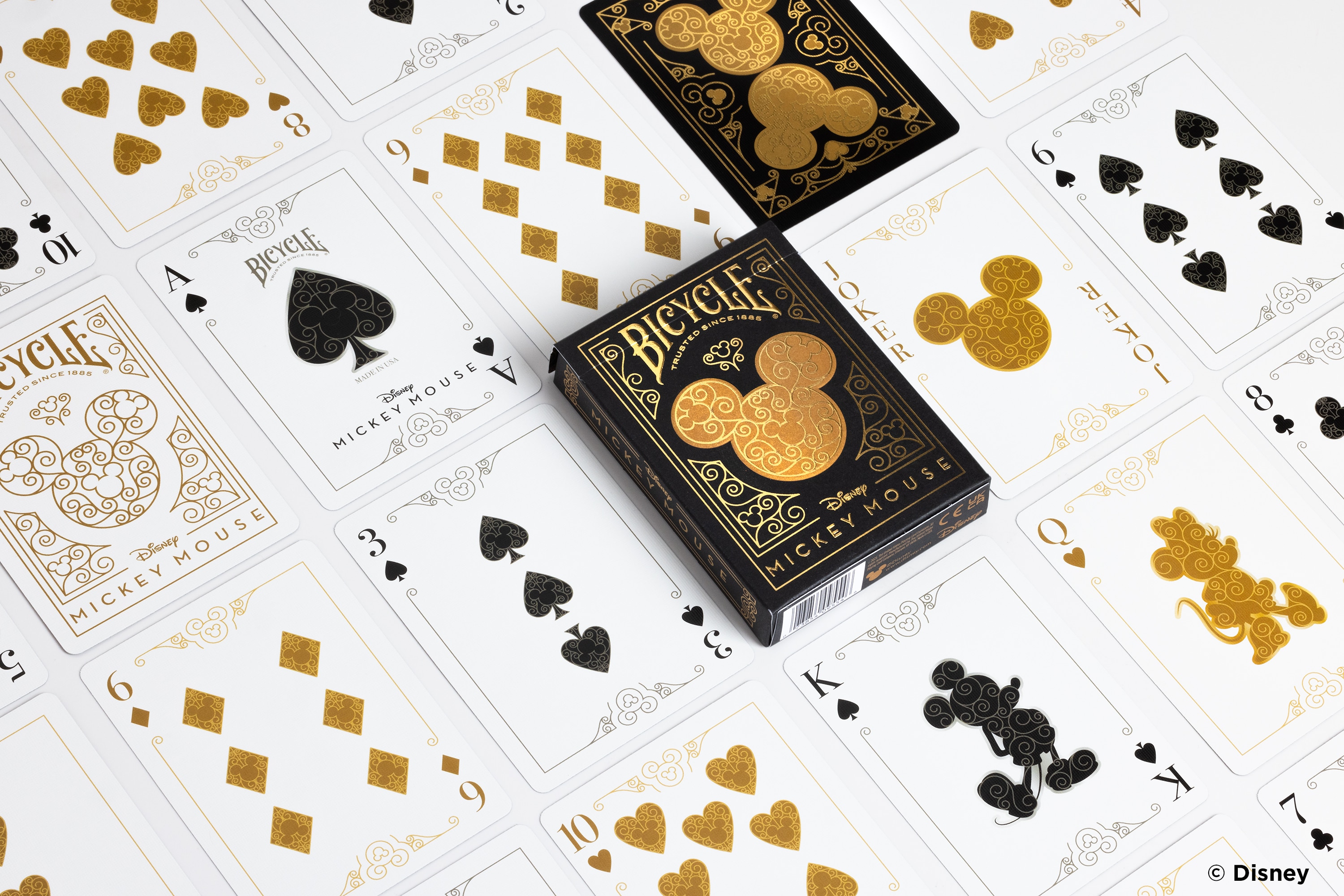 Baralho de cartas Mickey Gold Disney Bicycle 3