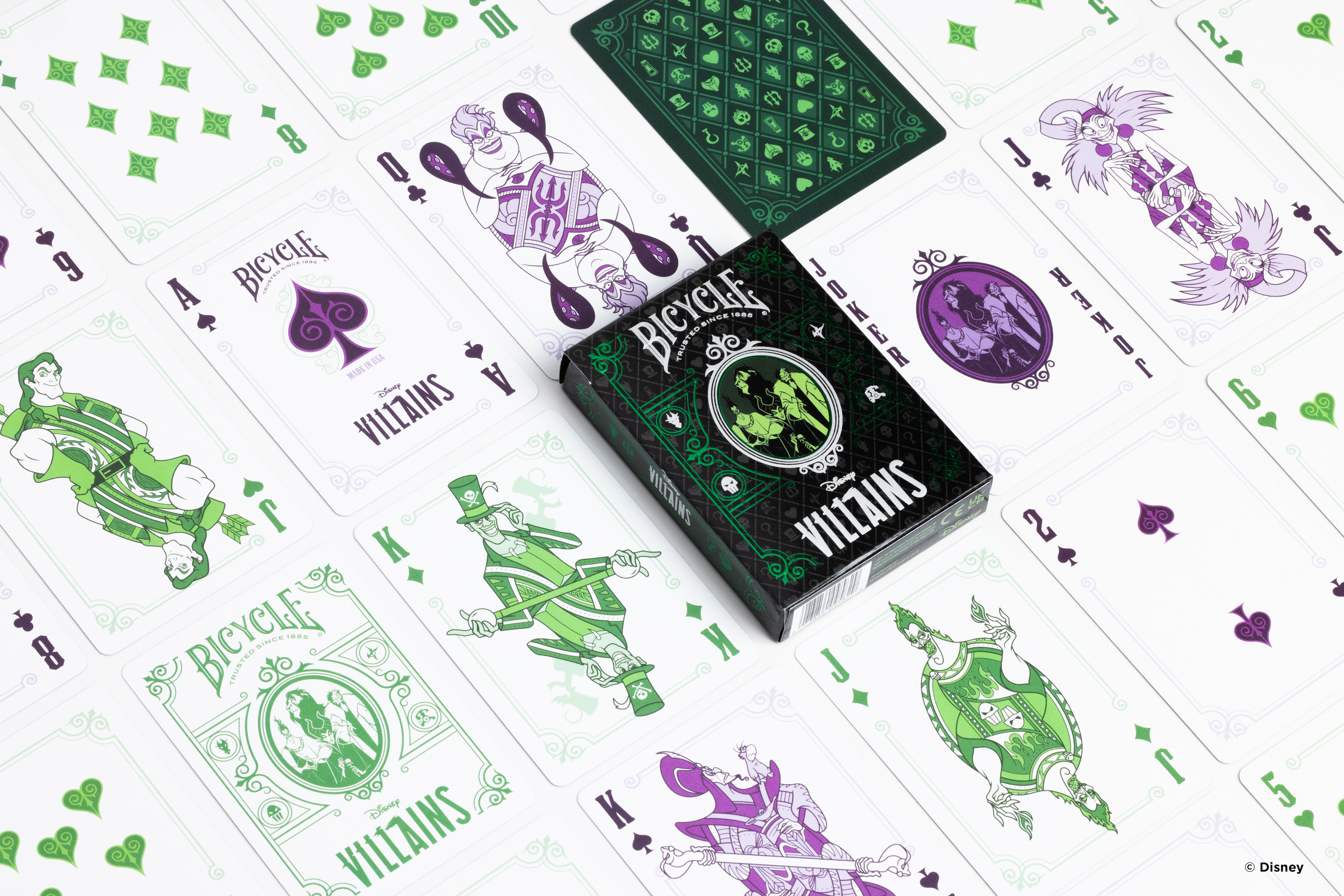Baralha de cartas Villanos Disney Bicycle 5