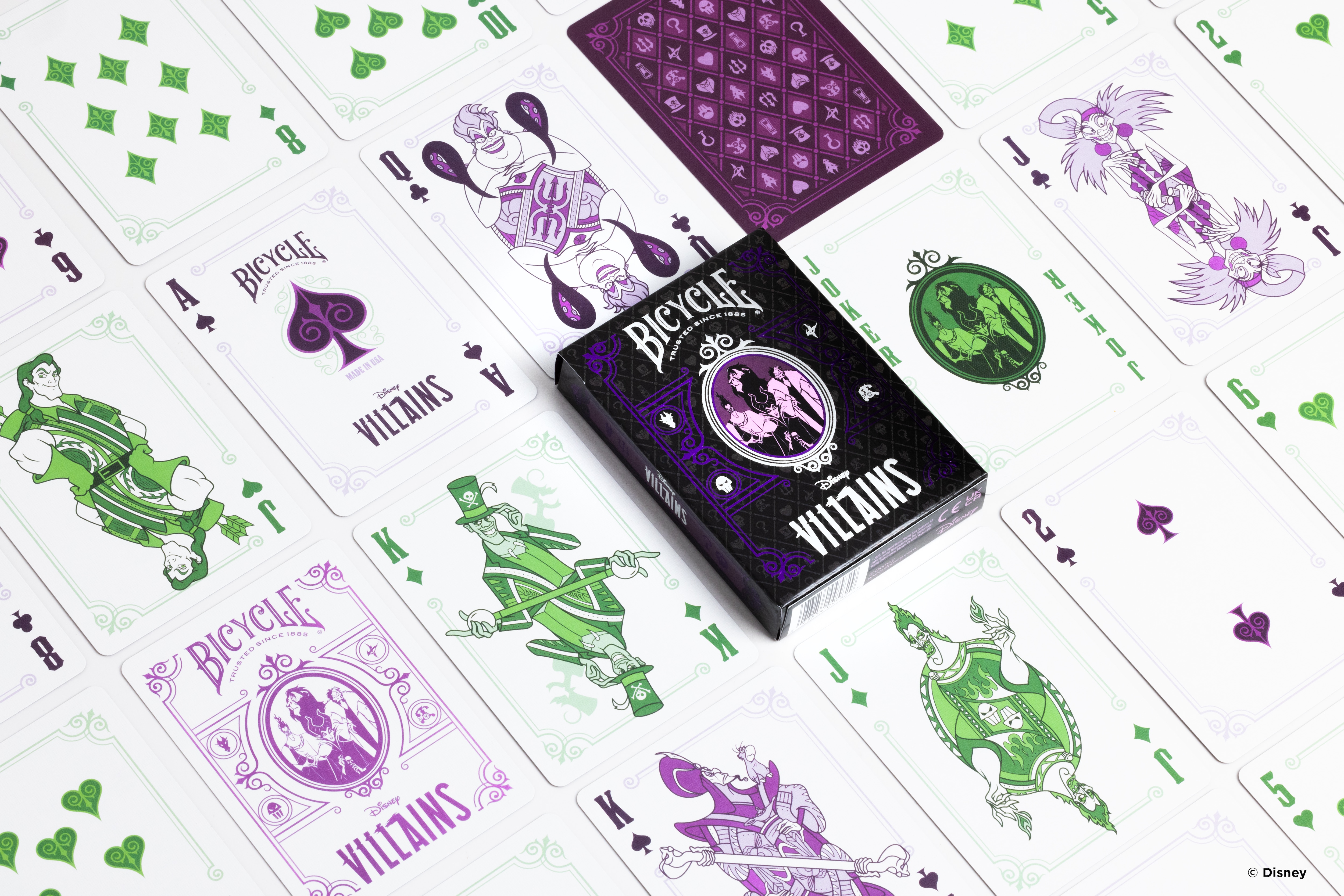 Baralha de cartas Villanos Disney Bicycle 6