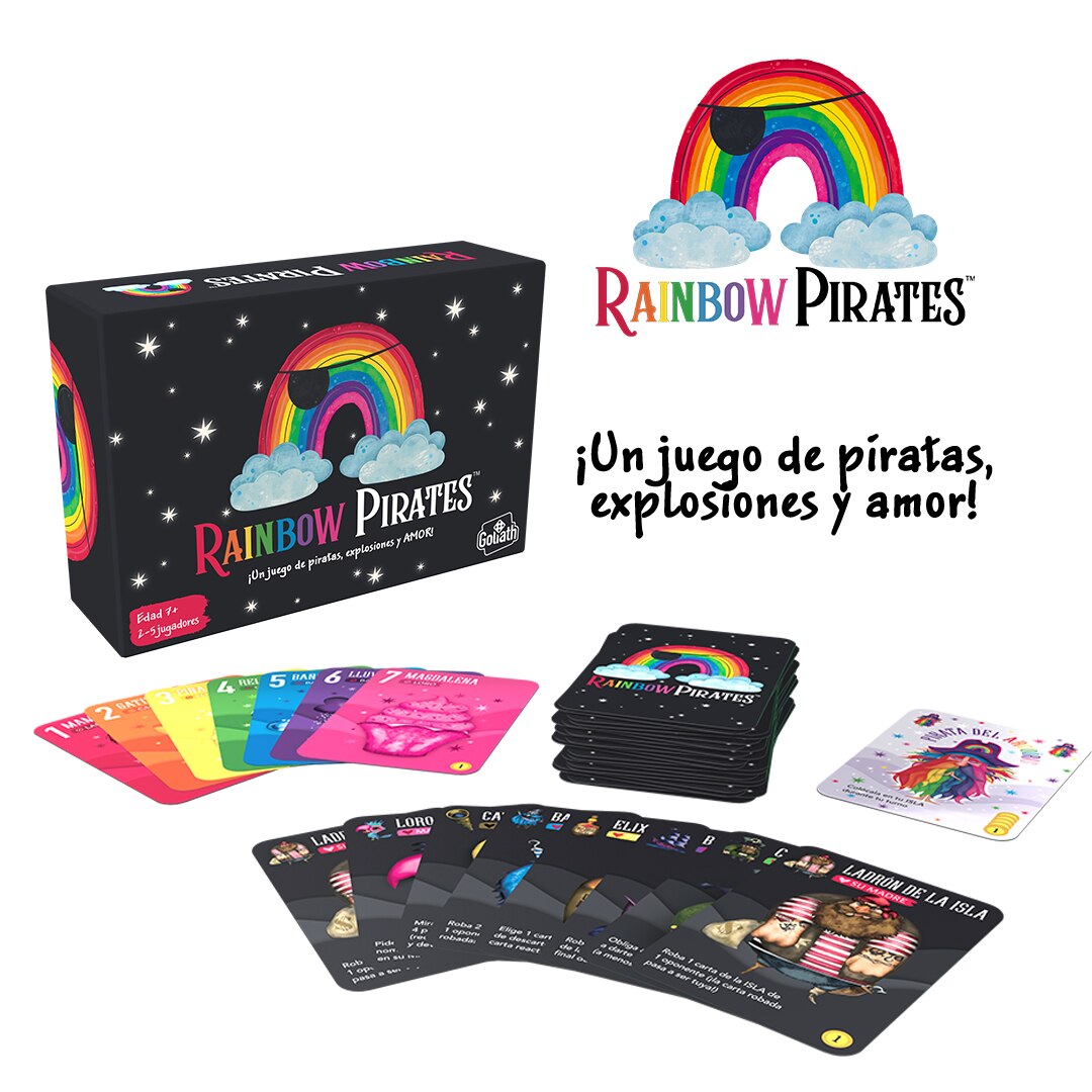 Jogo de Cartas Rainbow Pirates Goliath 2
