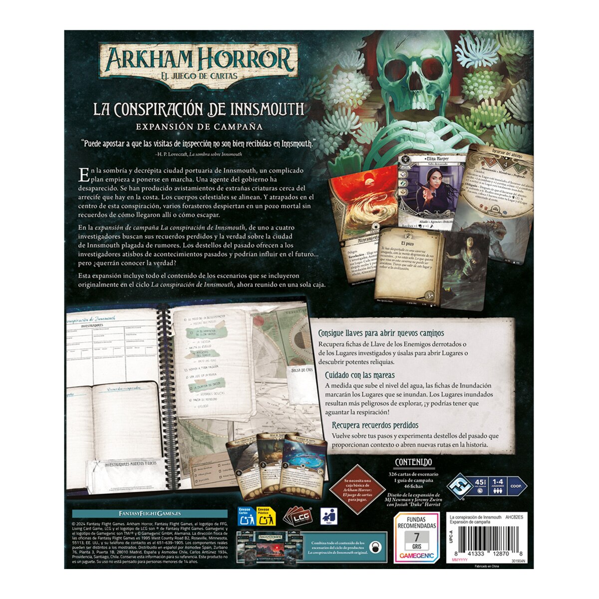 Jogo de Cartas Arkham Horror: Conspiração de Innsmouth. Asmodee 3