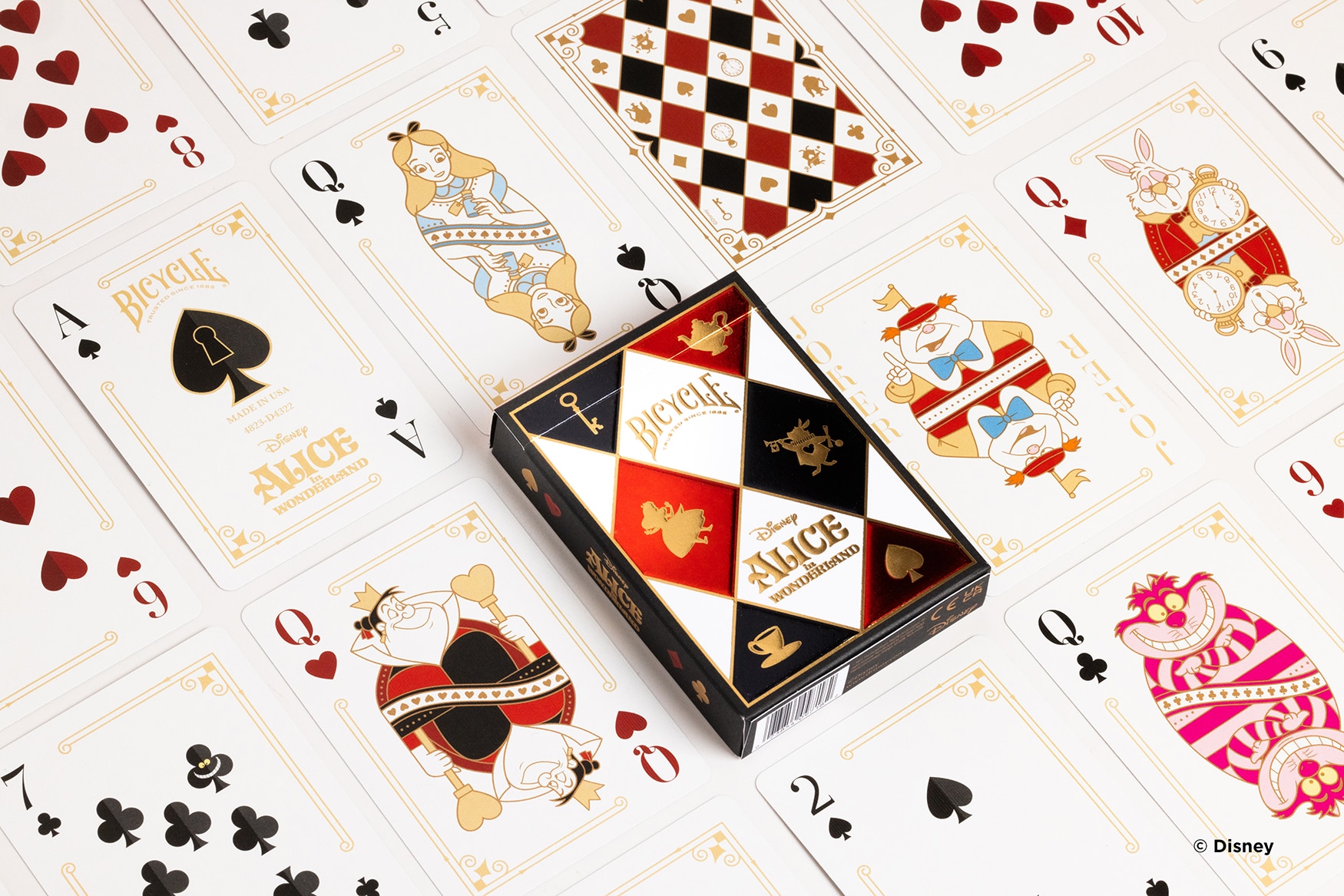 Baralho de Cartas  Bicicleta Alice no País das Maravilhas Disney 2