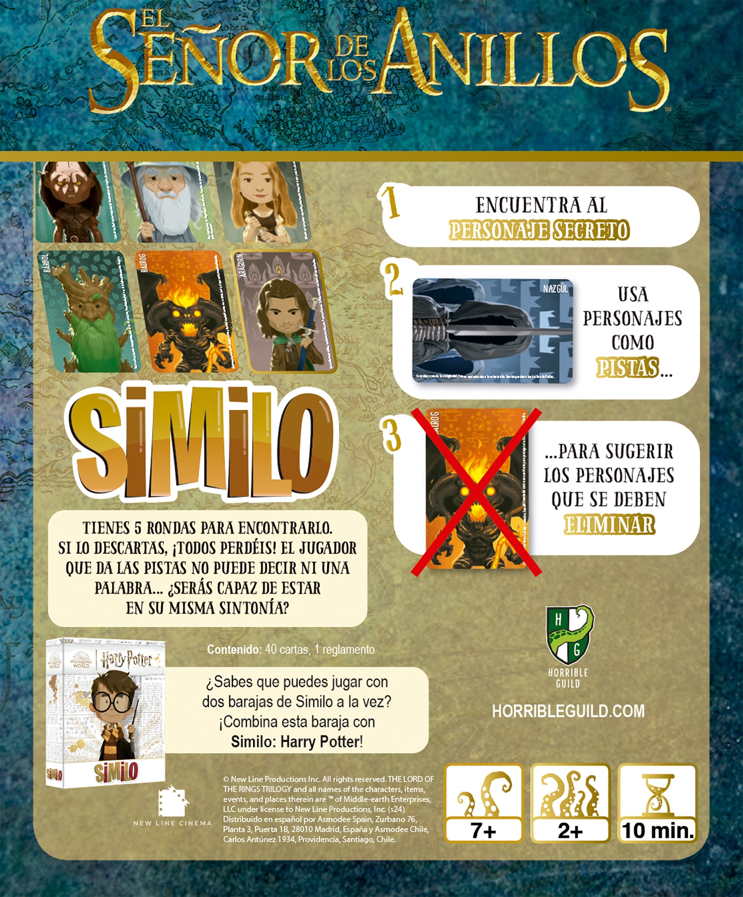 O Jogo de Cartas Similo  Horrível da Guilda do Senhor dos Anéis 3