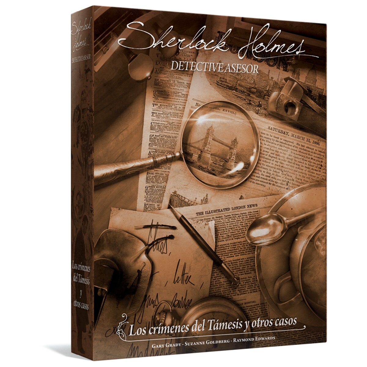 Juego Asmodee Sherlock Holmes Los Crímenes Del Támesis 4