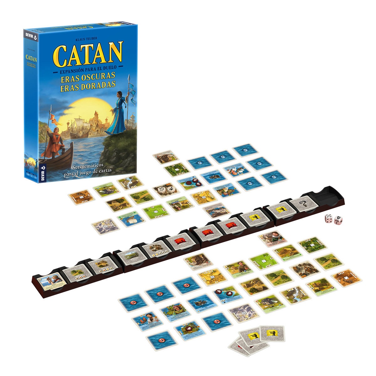Juego de mesa Catan duelo: eras oscuras,dorad 2