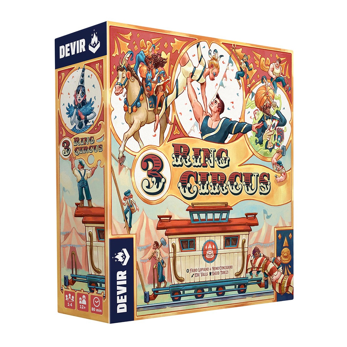 Jogo de tabuleiro 3 Anéis do circo Devir 1
