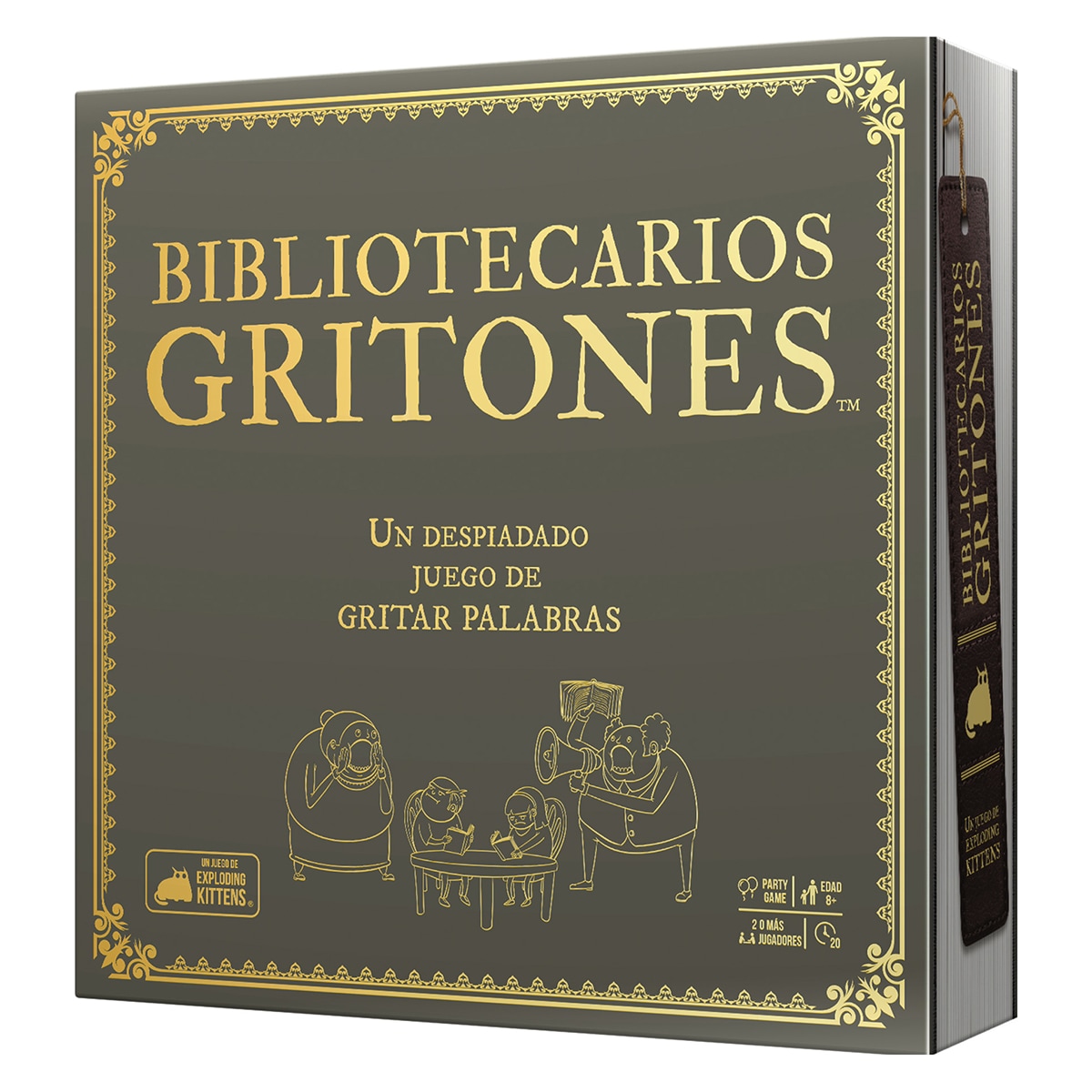 Juego de mesa Bibliotecarios Gritones Exploding Kittens 1
