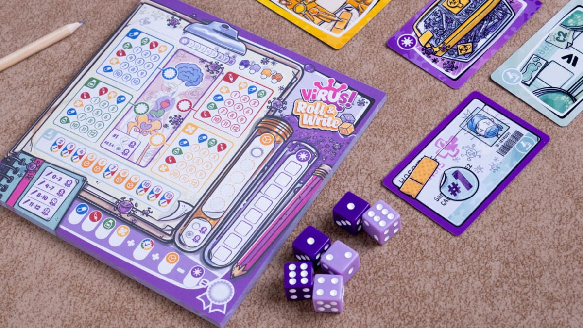 Juego de mesa VIRUS! Roll & Write Zacatrus 3