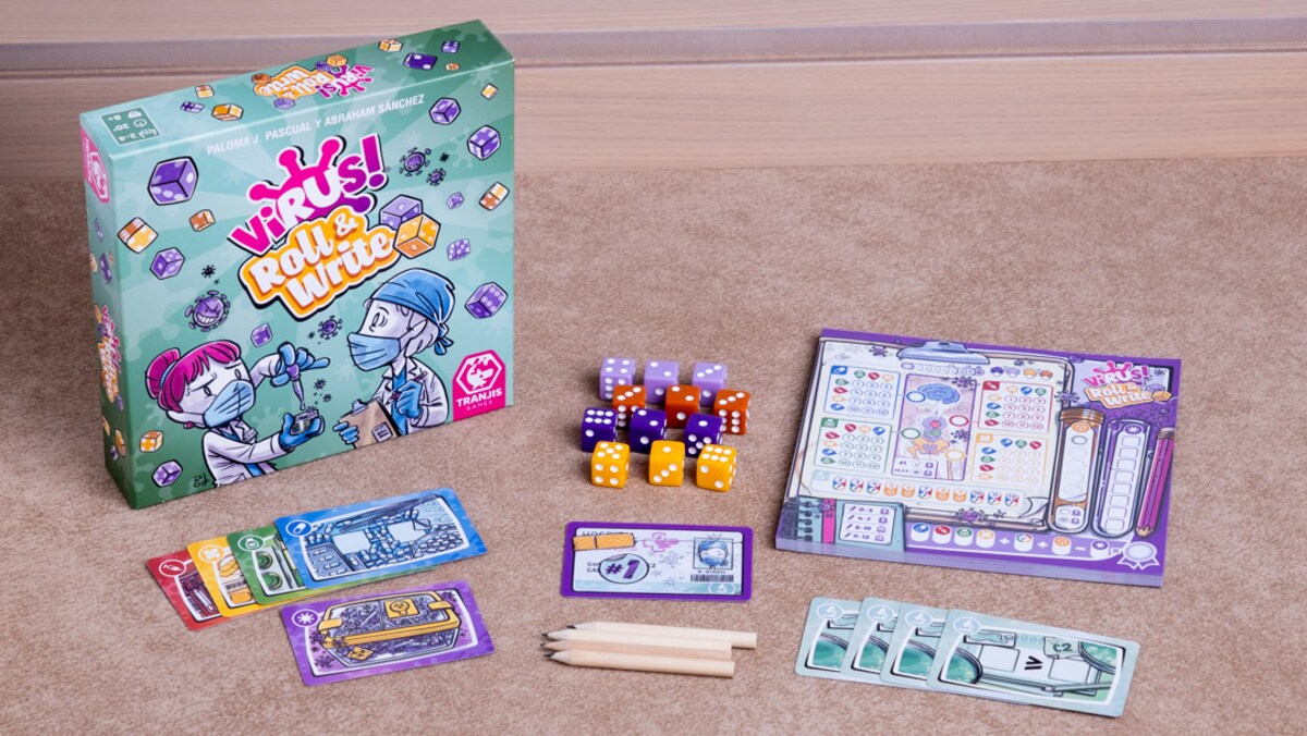 Juego de mesa VIRUS! Roll & Write Zacatrus 5