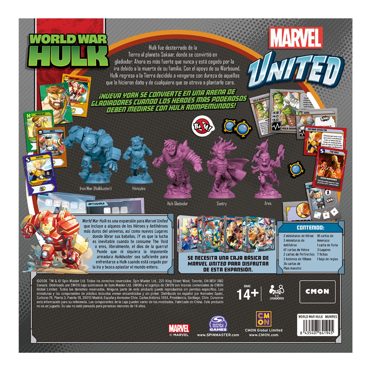 Jogo de Tabuleiro Marvel United: World War Hulk Marvel 3